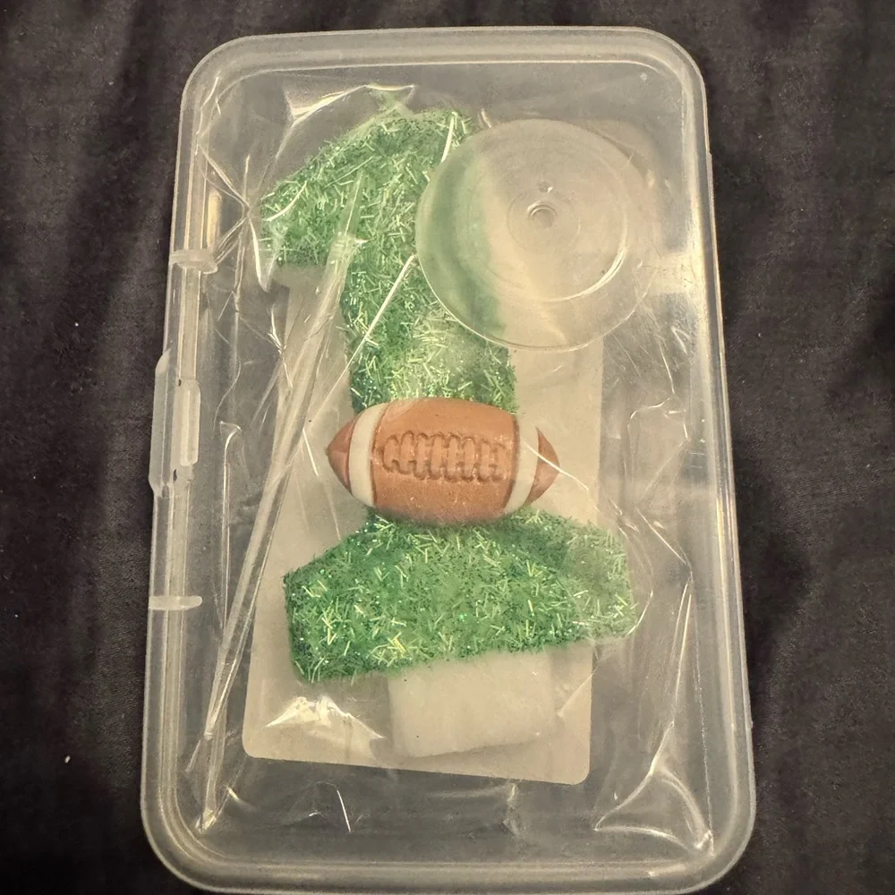Football First Birthday Candle